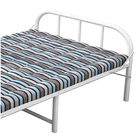 Portable Sturdy Frame Metal Single Bed With Mattress Wear Resistant ISO9001