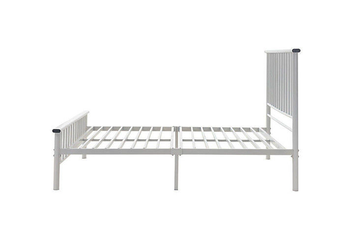 Easy Assembly ODM 1.5mm White Metal Single Bed