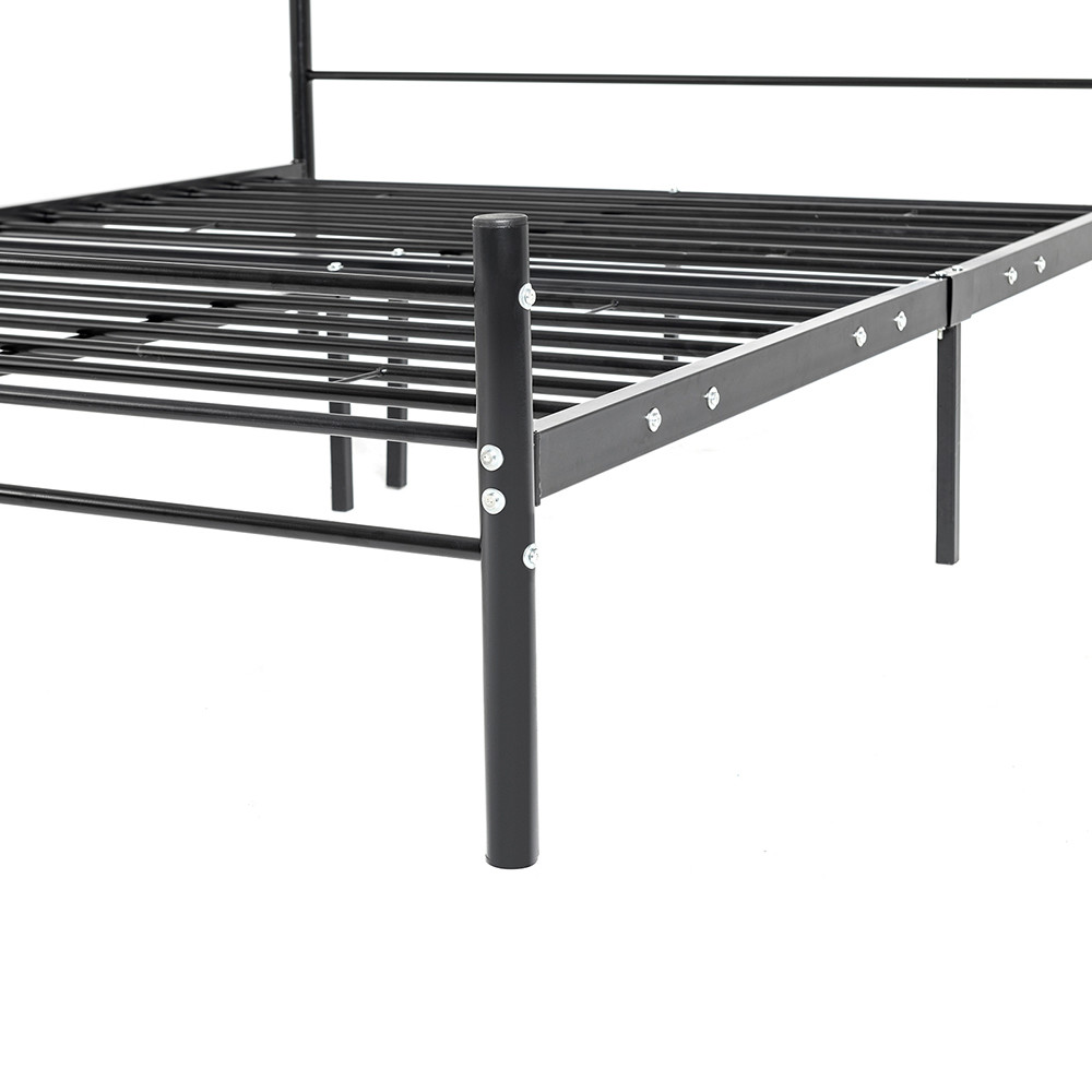 Bedroom Heavy Duty Bed Frame , Furniture Metal Bed Fine Workmanship ISO9001